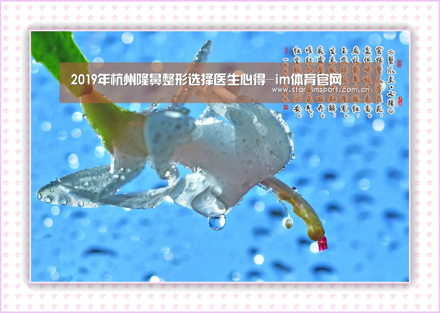 2019年杭州隆鼻整形选择医生心得-im体育官网(图1) im体育投注
